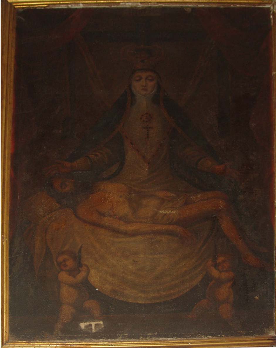 Óleo de La Virgen de las Angustias, de finales del siglo XVII
